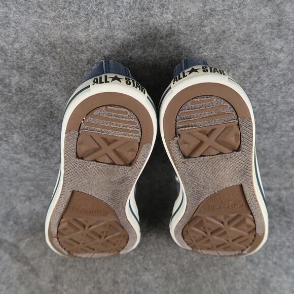 Converse Shoes Womens 7 Casual Sneakers All Star Low Lace Up Trainer Canvas Blue - Picture 12 of 13